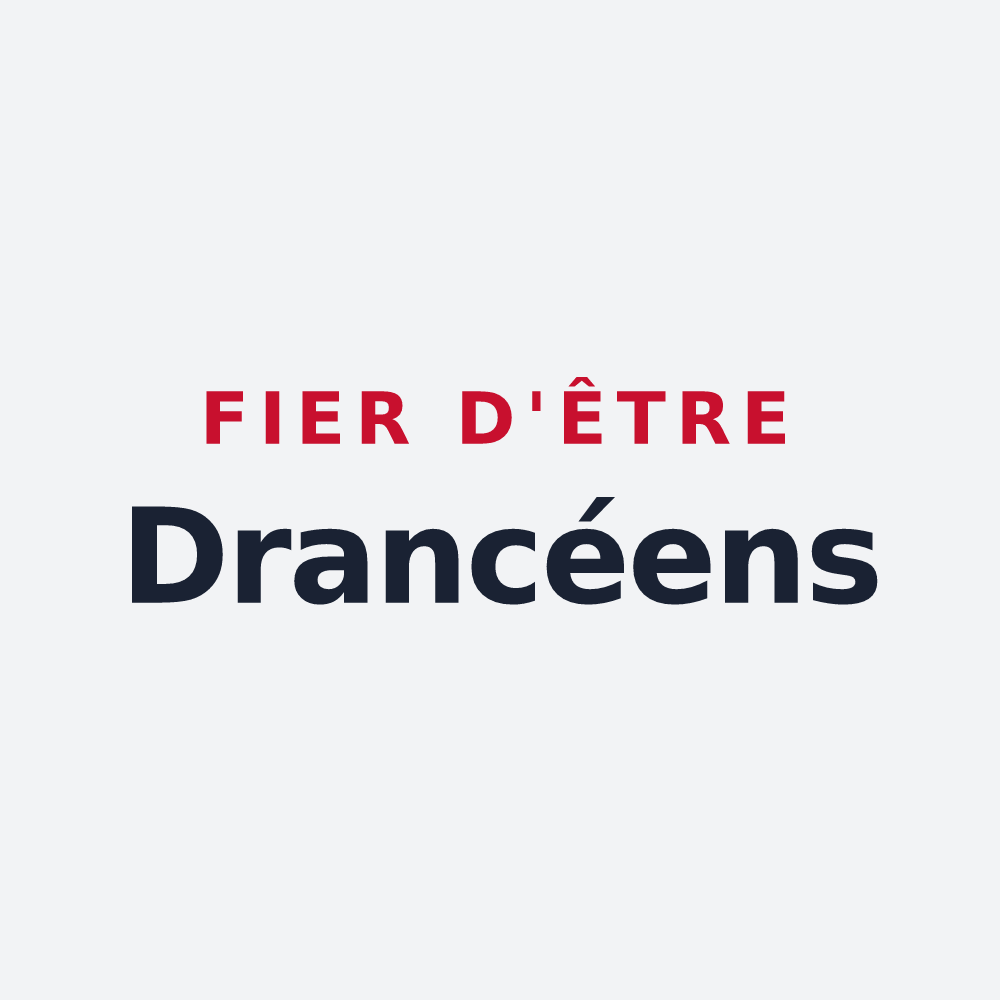 Poster « Fier d'être Drancéens » — design pour Drancy