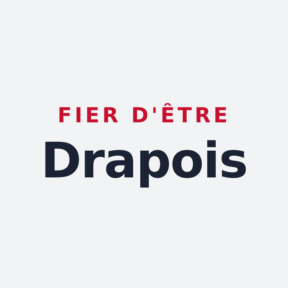 Poster « Fier d'être Drapois » — design pour Drap