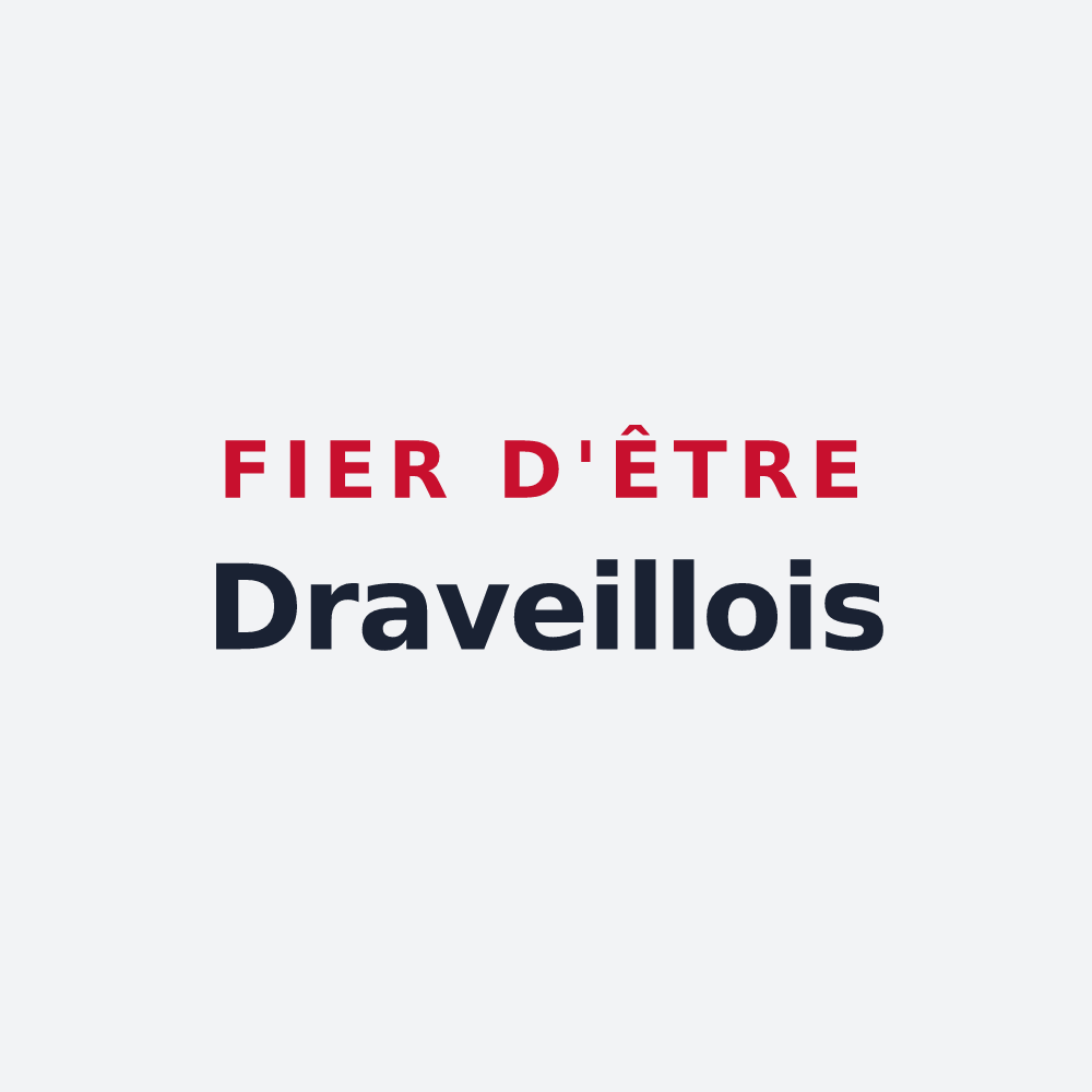Poster « Fier d'être Draveillois » — design pour Draveil