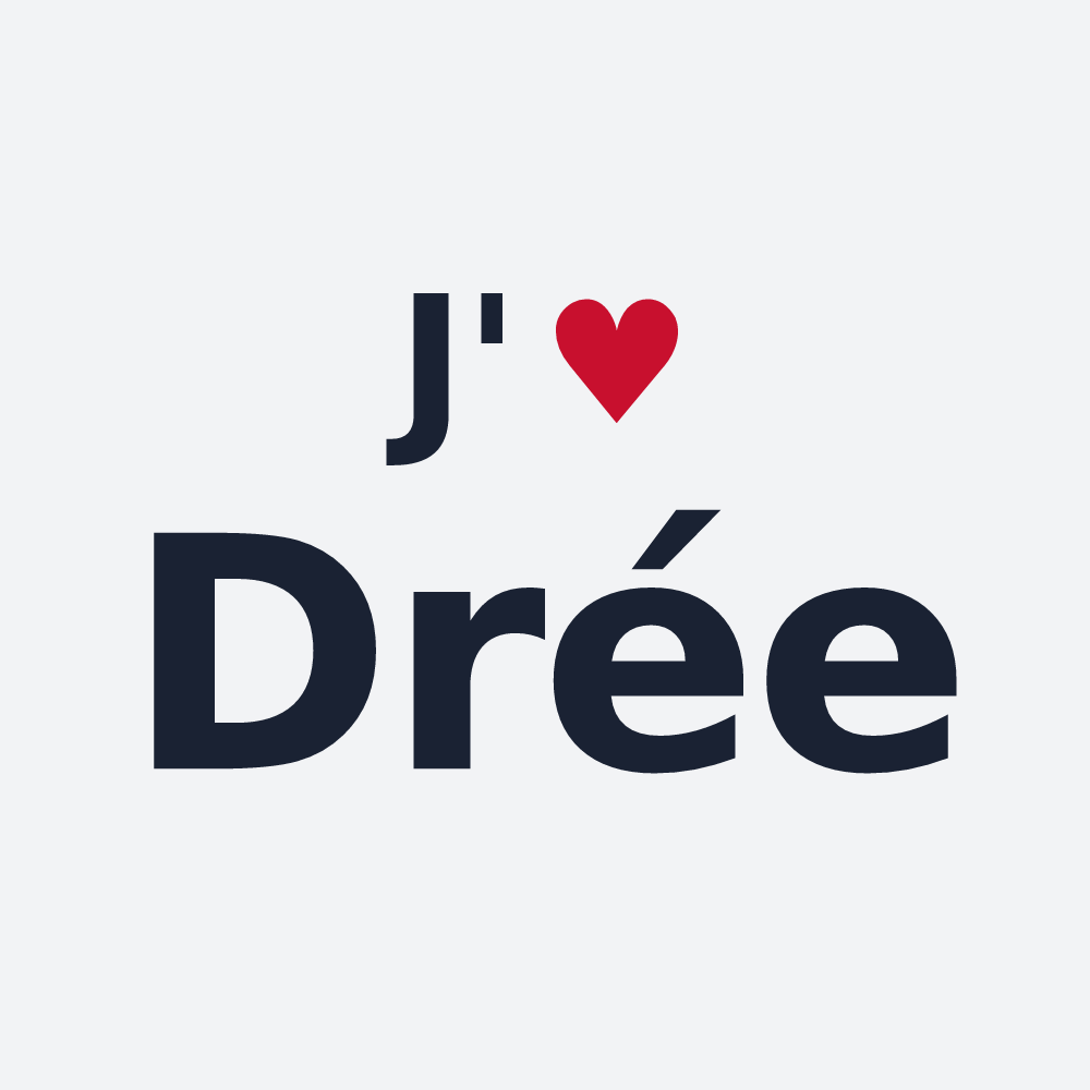 Poster personnalisé Drée — design J'aime Drée