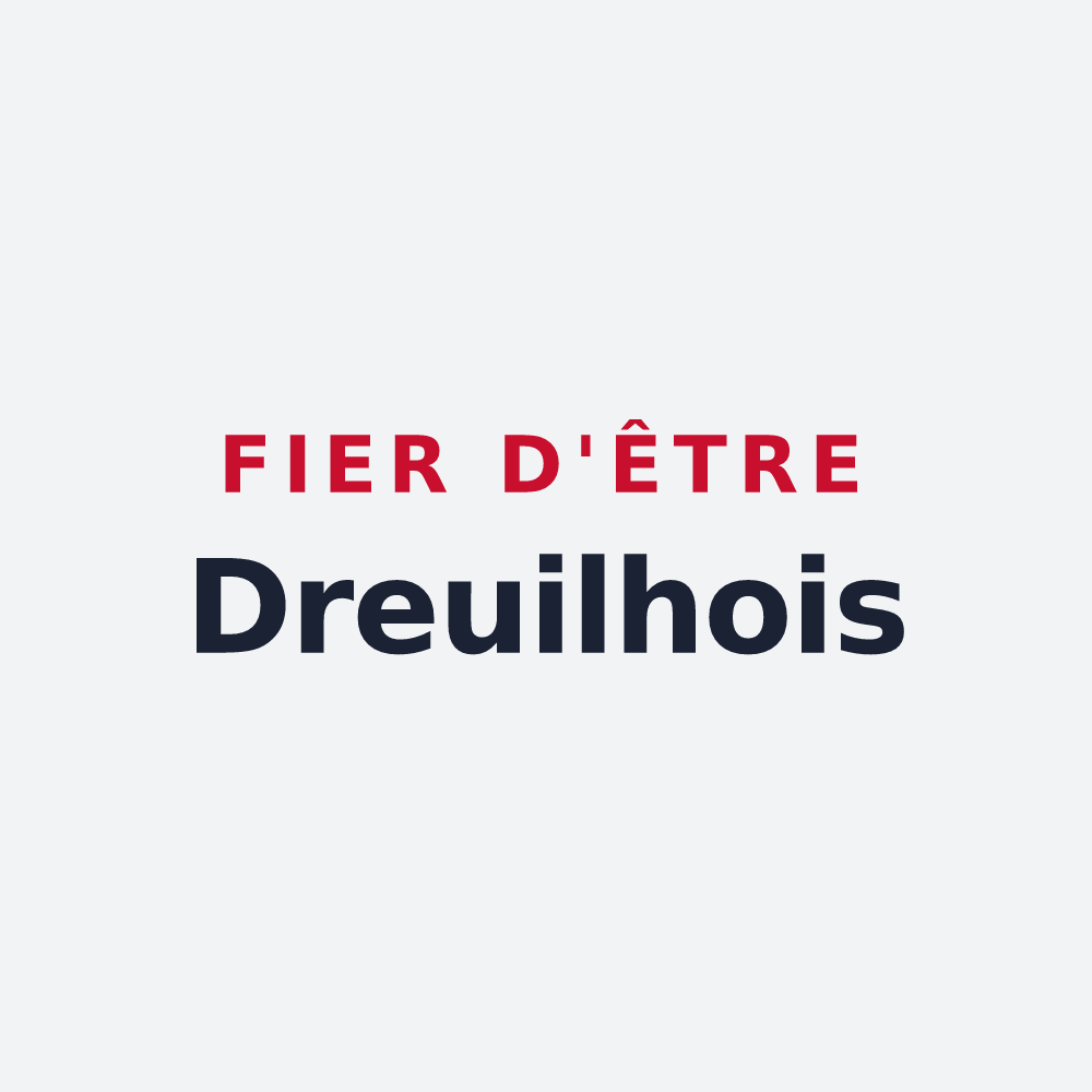 Poster « Fier d'être Dreuilhois » — design pour Dreuilhe