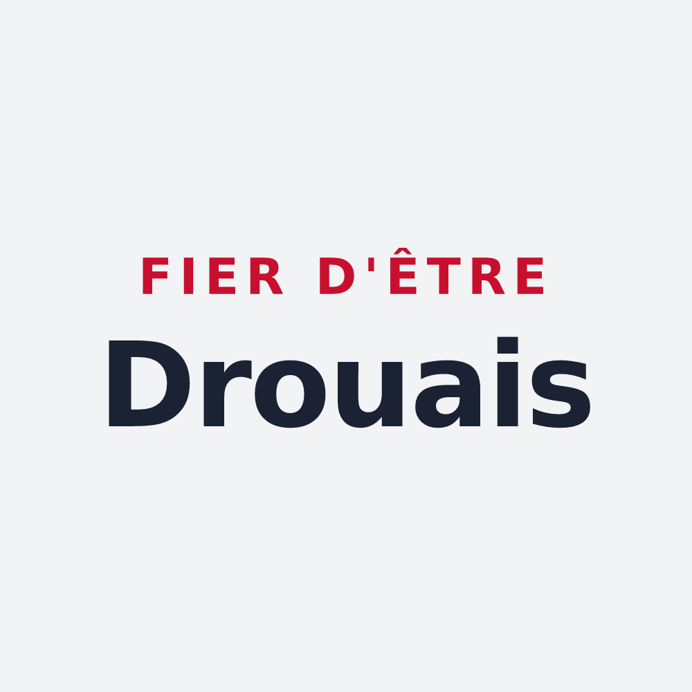 Poster « Fier d'être Drouais » — design pour Dreux