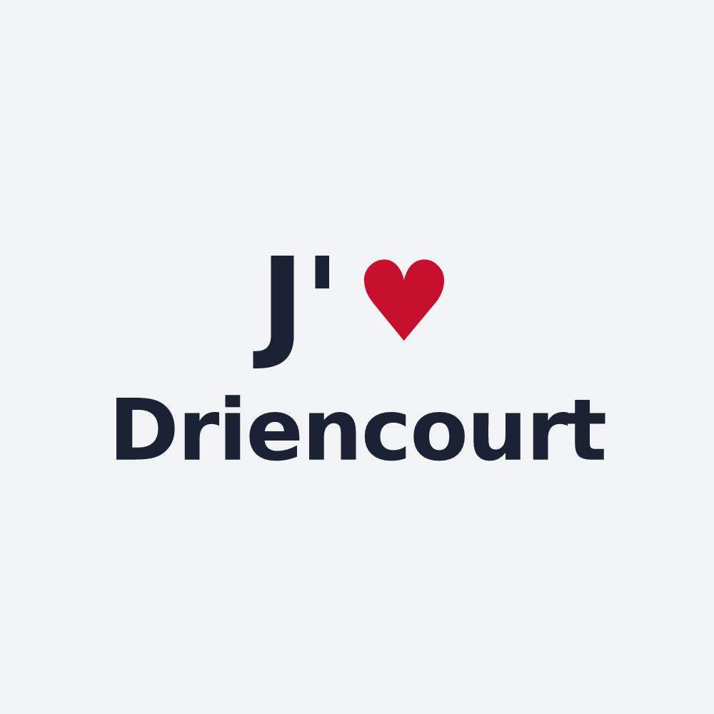 Poster personnalisé Driencourt — design J'aime Driencourt