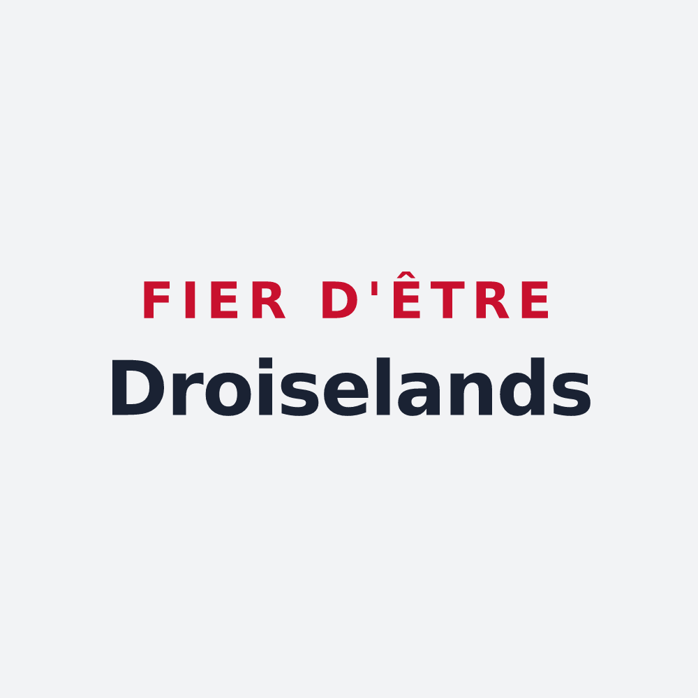 Poster « Fier d'être Droiselands » — design pour Droisy