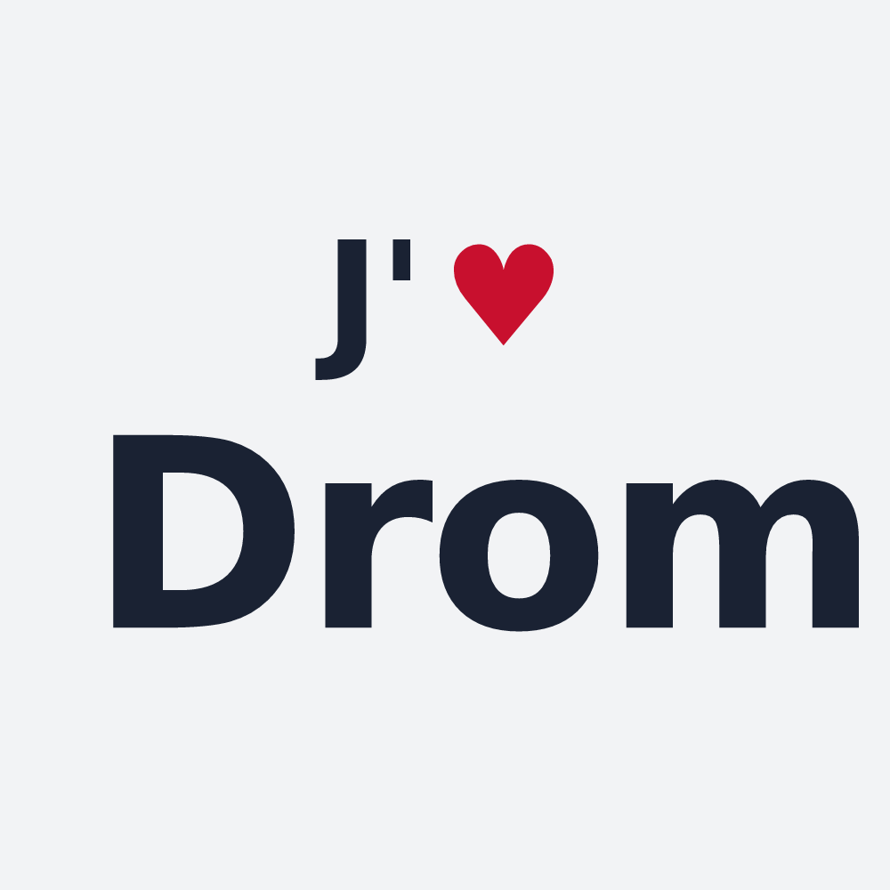 Poster personnalisé Drom — design J'aime Drom