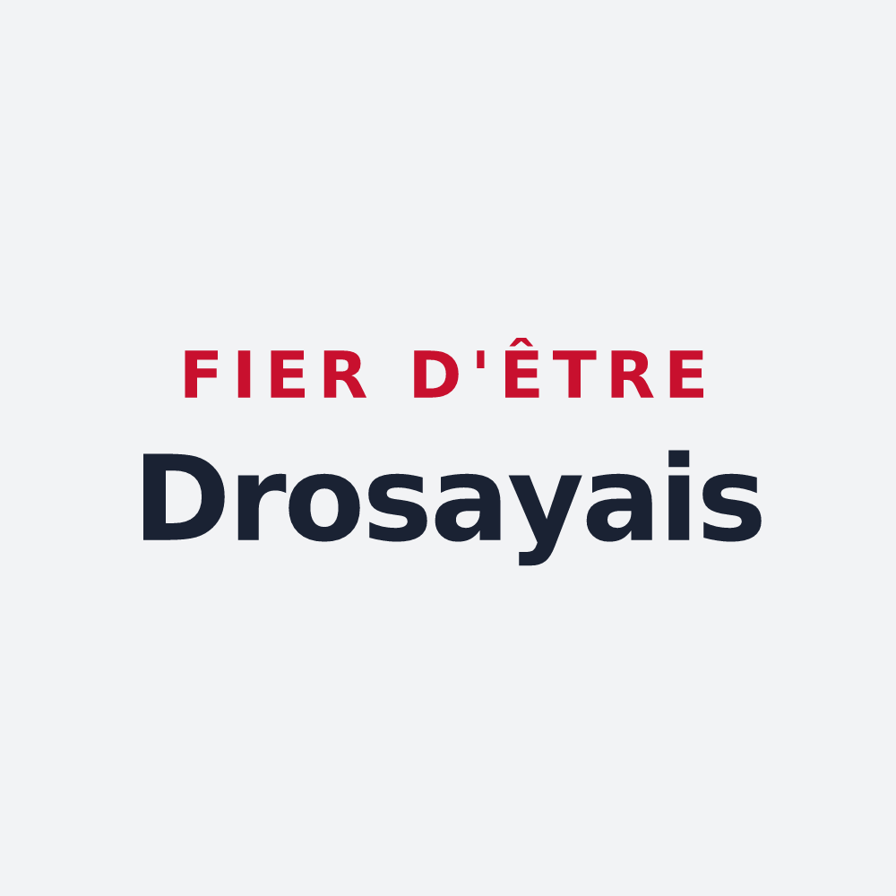 Poster « Fier d'être Drosayais » — design pour Drosay