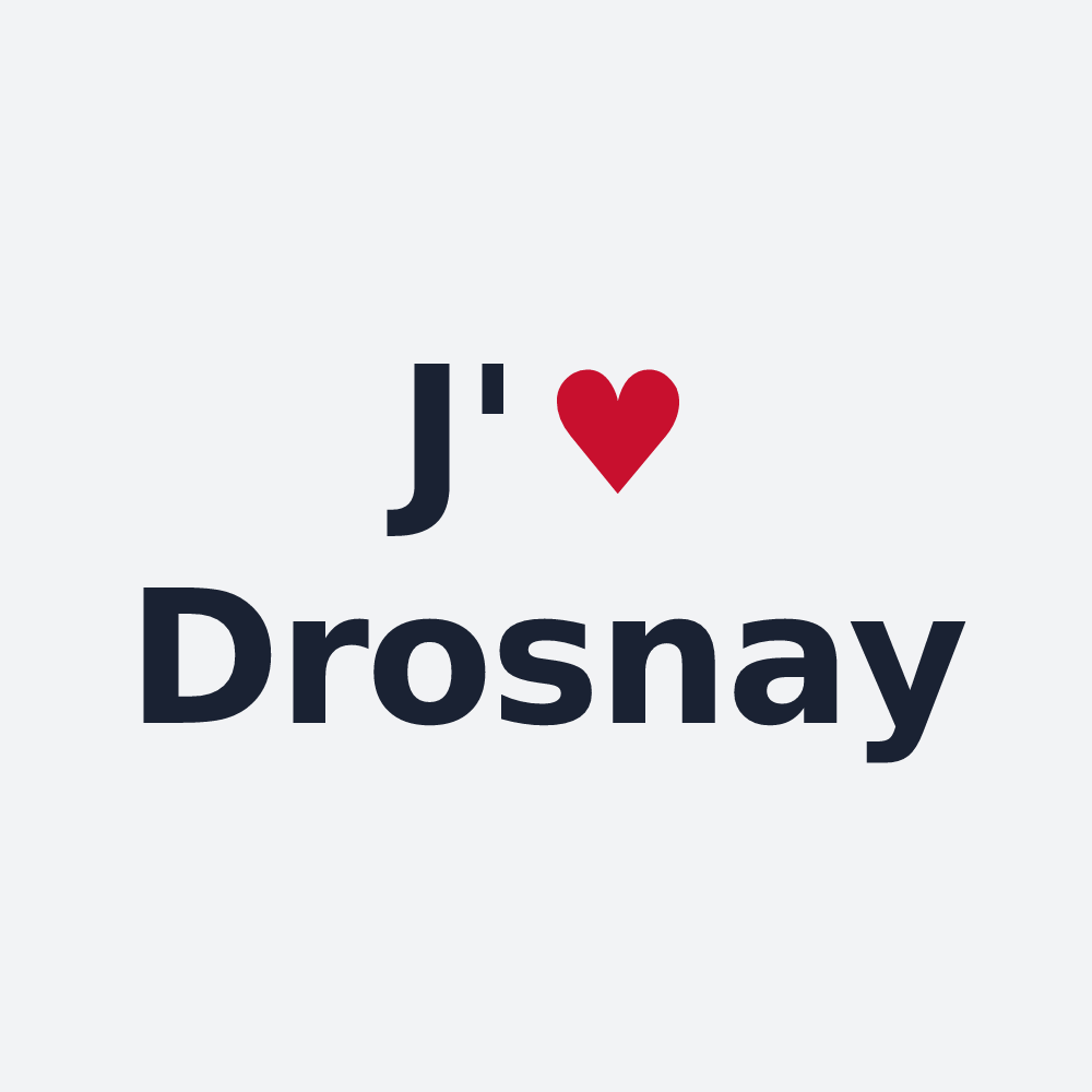 Poster personnalisé Drosnay — design J'aime Drosnay