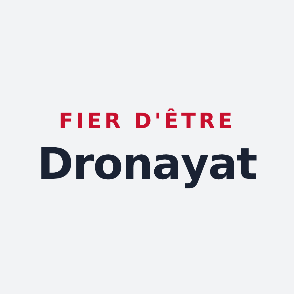 Poster « Fier d'être Dronayat » — design pour Drosnay