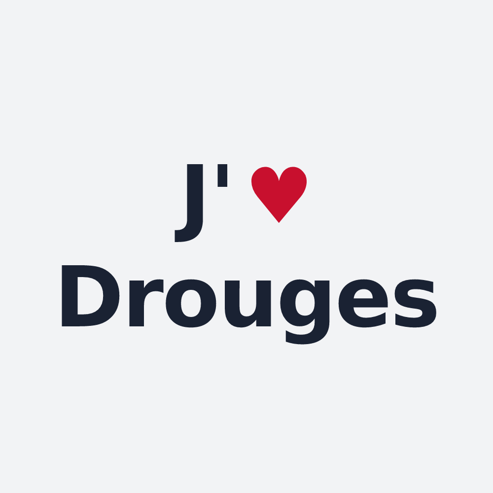 Poster personnalisé Drouges — design J'aime Drouges