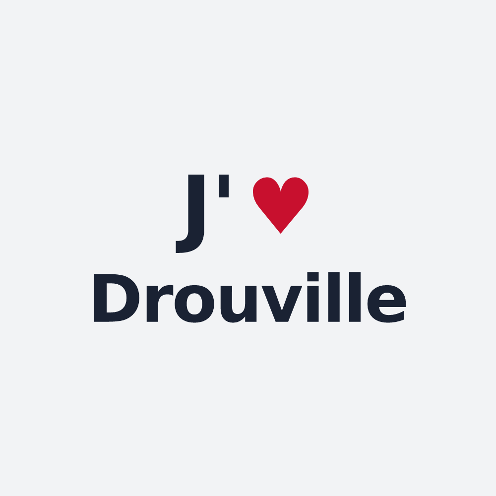 Poster personnalisé Drouville — design J'aime Drouville