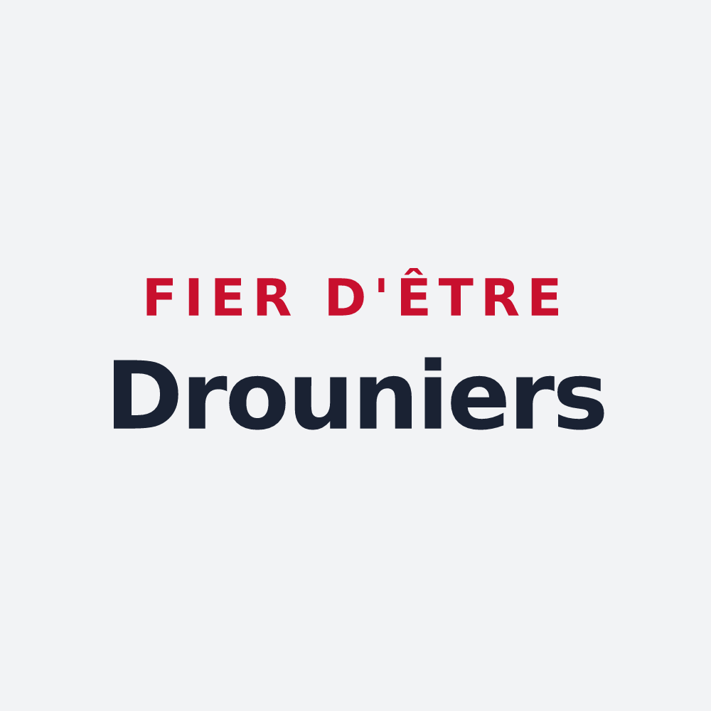 Poster « Fier d'être Drouniers » — design pour Droux