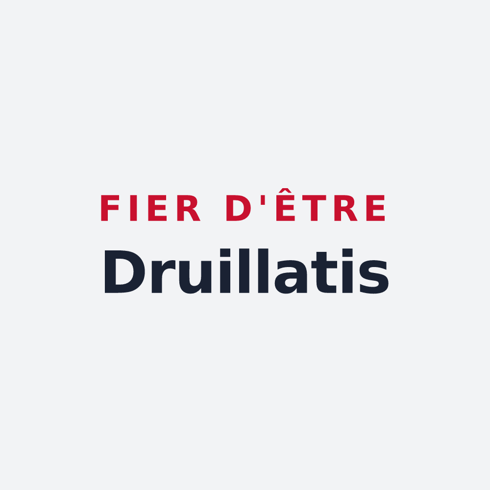 Poster « Fier d'être Druillatis » — design pour Druillat