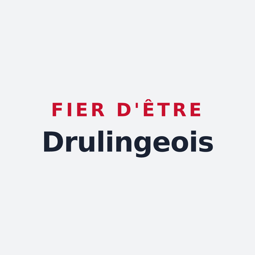 Poster « Fier d'être Drulingeois » — design pour Drulingen
