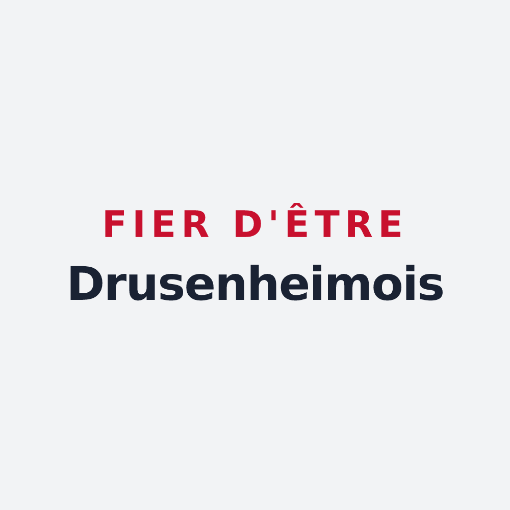 Poster « Fier d'être Drusenheimois » — design pour Drusenheim