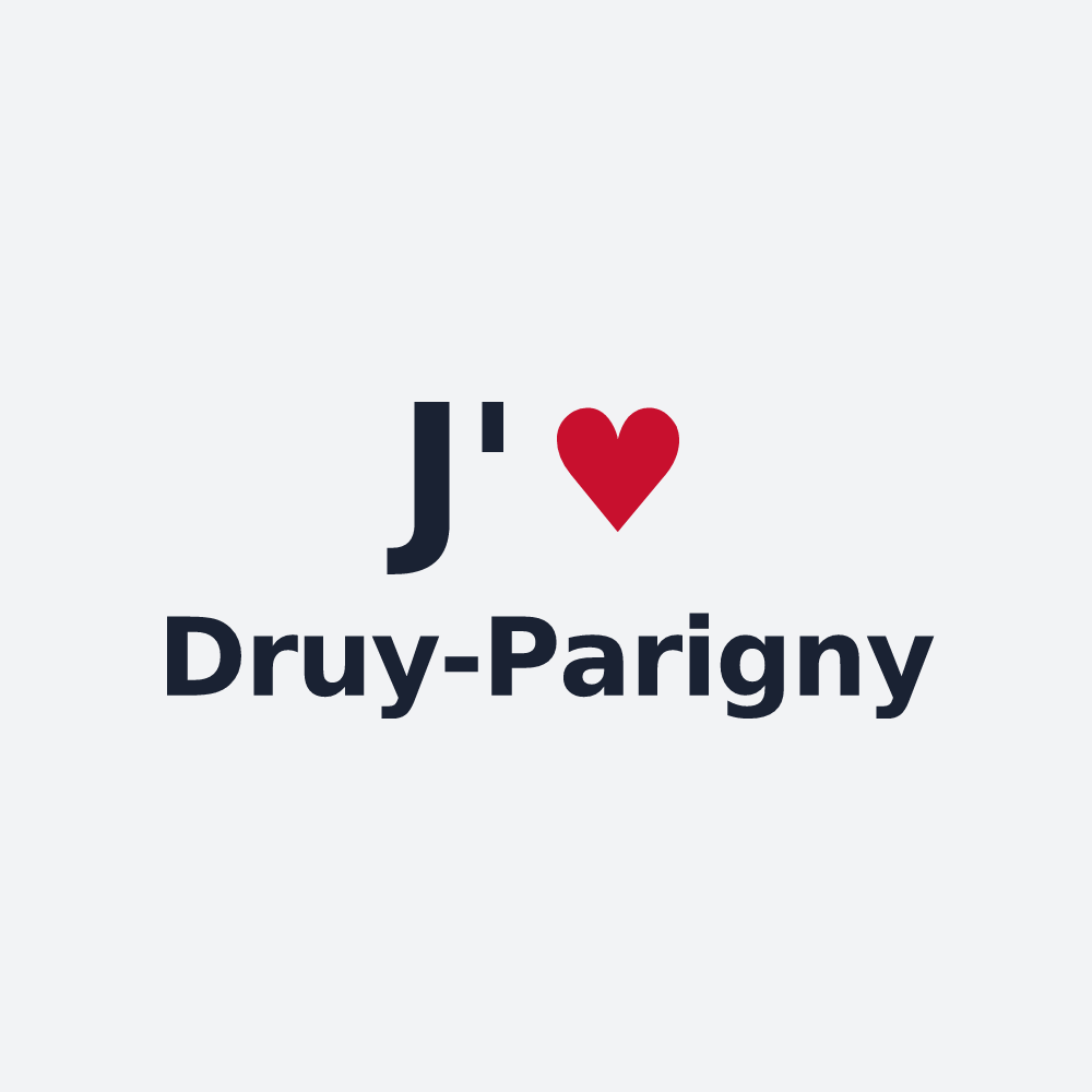 Poster personnalisé Druy-Parigny — design J'aime Druy-Parigny