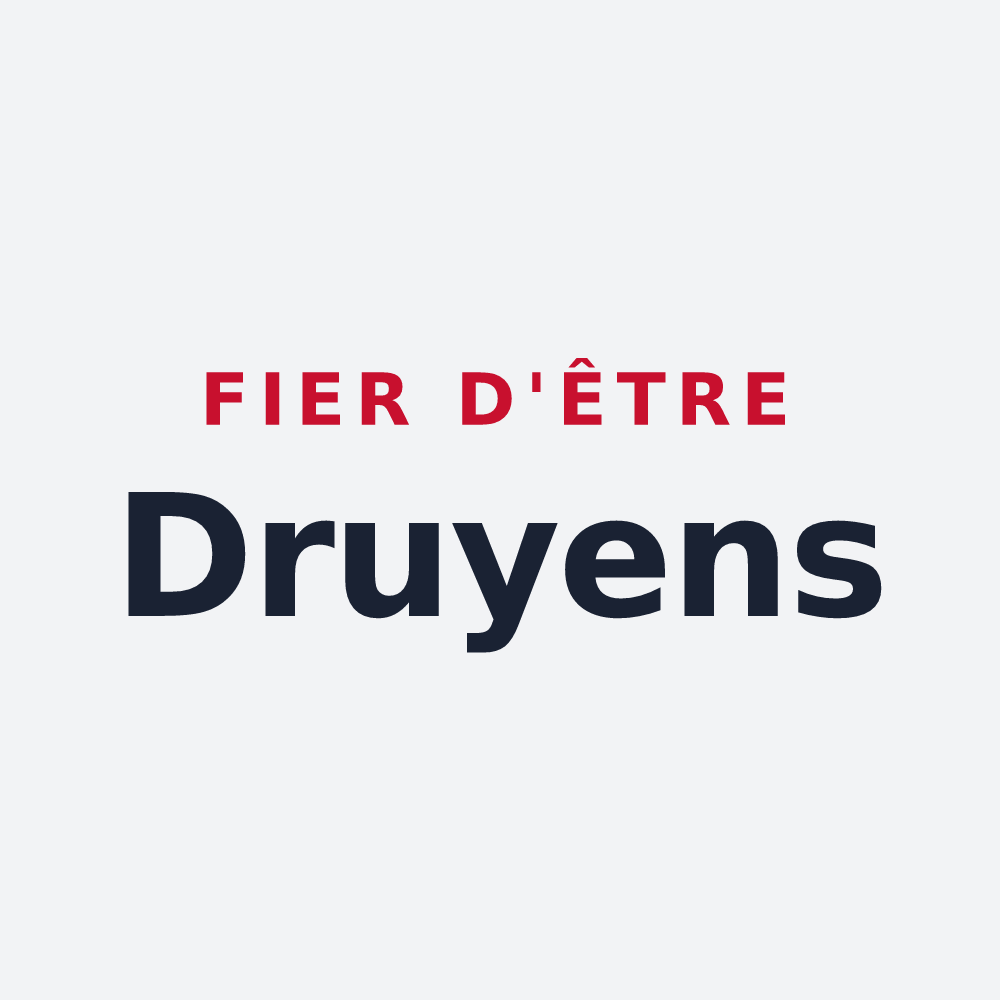 Poster « Fier d'être Druyens » — design pour Druye