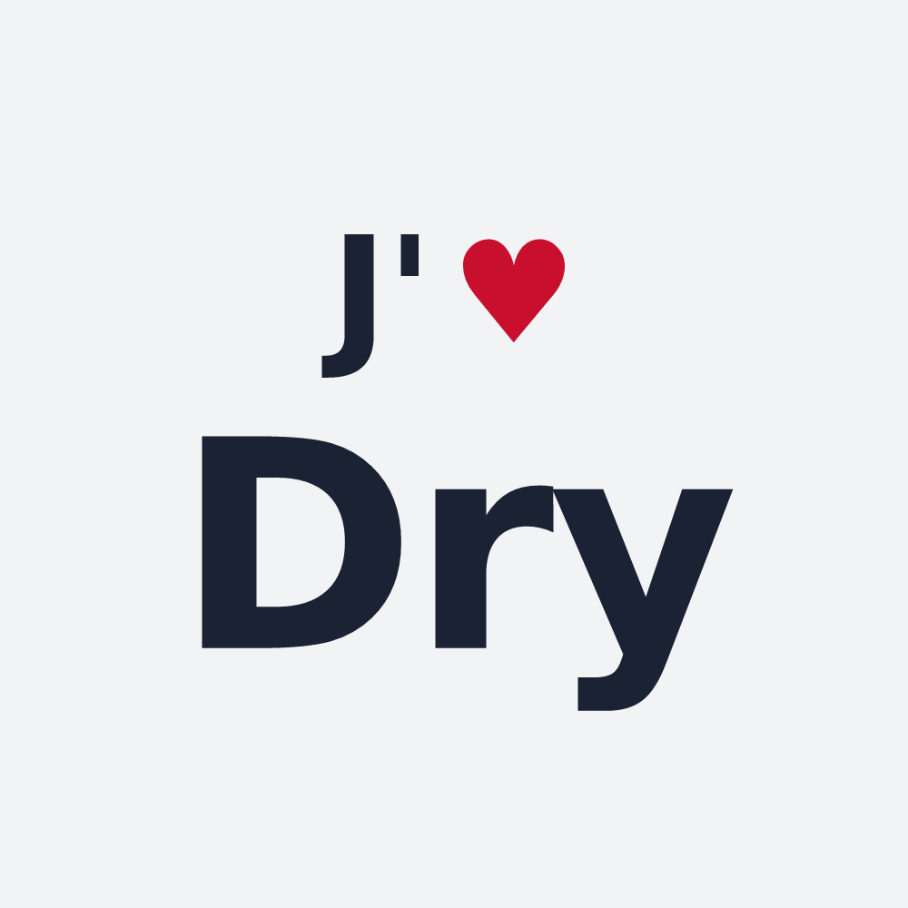 Poster personnalisé Dry — design J'aime Dry
