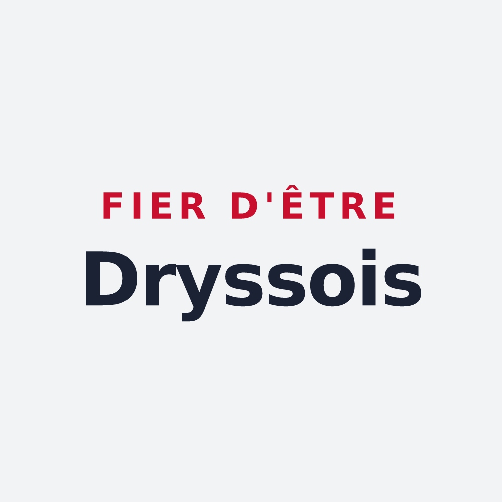 Poster « Fier d'être Dryssois » — design pour Dry