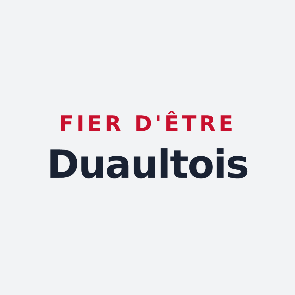 Poster « Fier d'être Duaultois » — design pour Duault