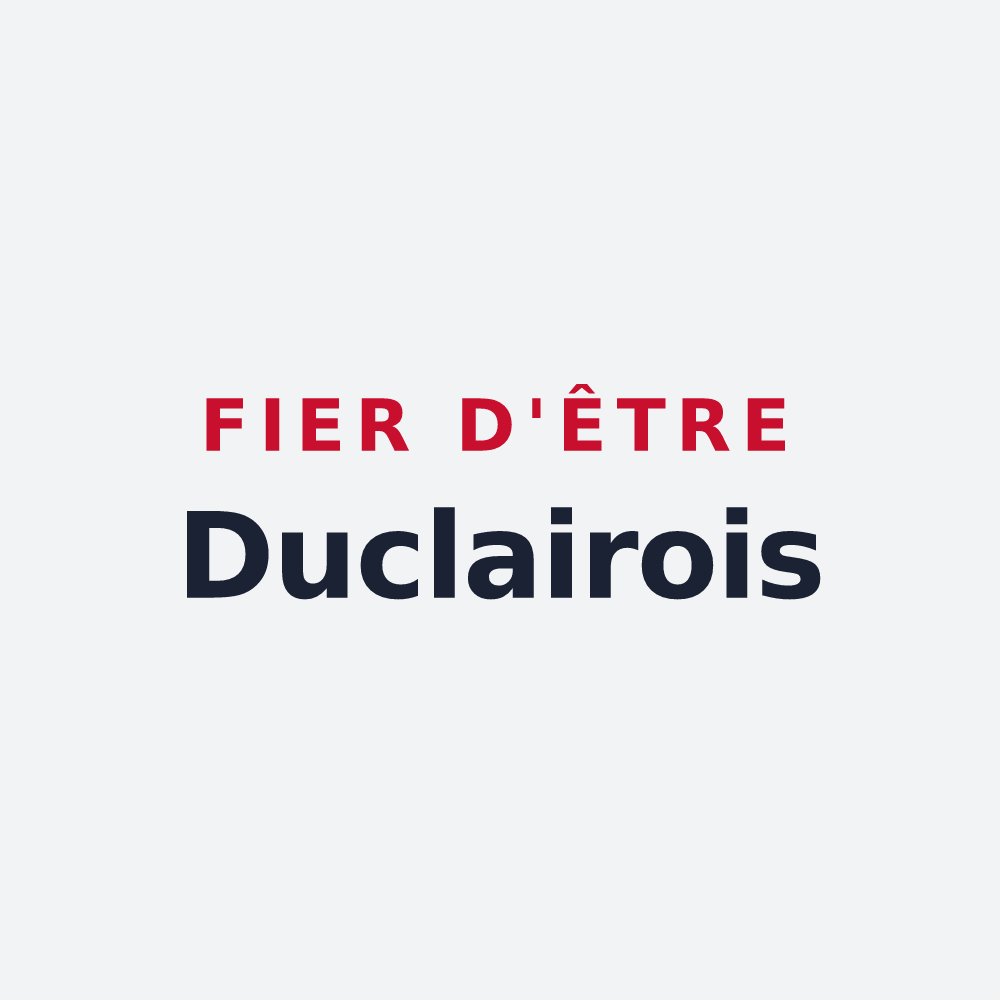 Poster « Fier d'être Duclairois » — design pour Duclair