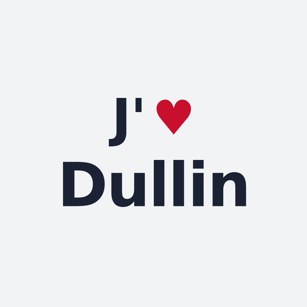 Poster personnalisé Dullin — design J'aime Dullin