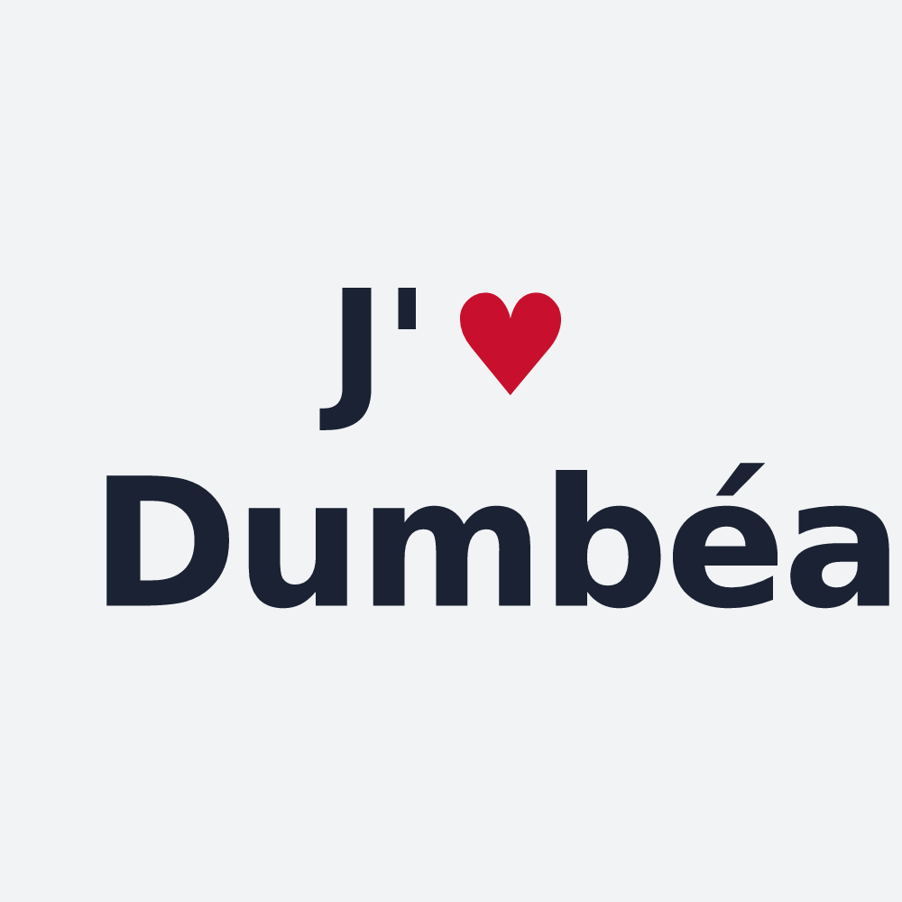 Poster personnalisé Dumbéa — design J'aime Dumbéa