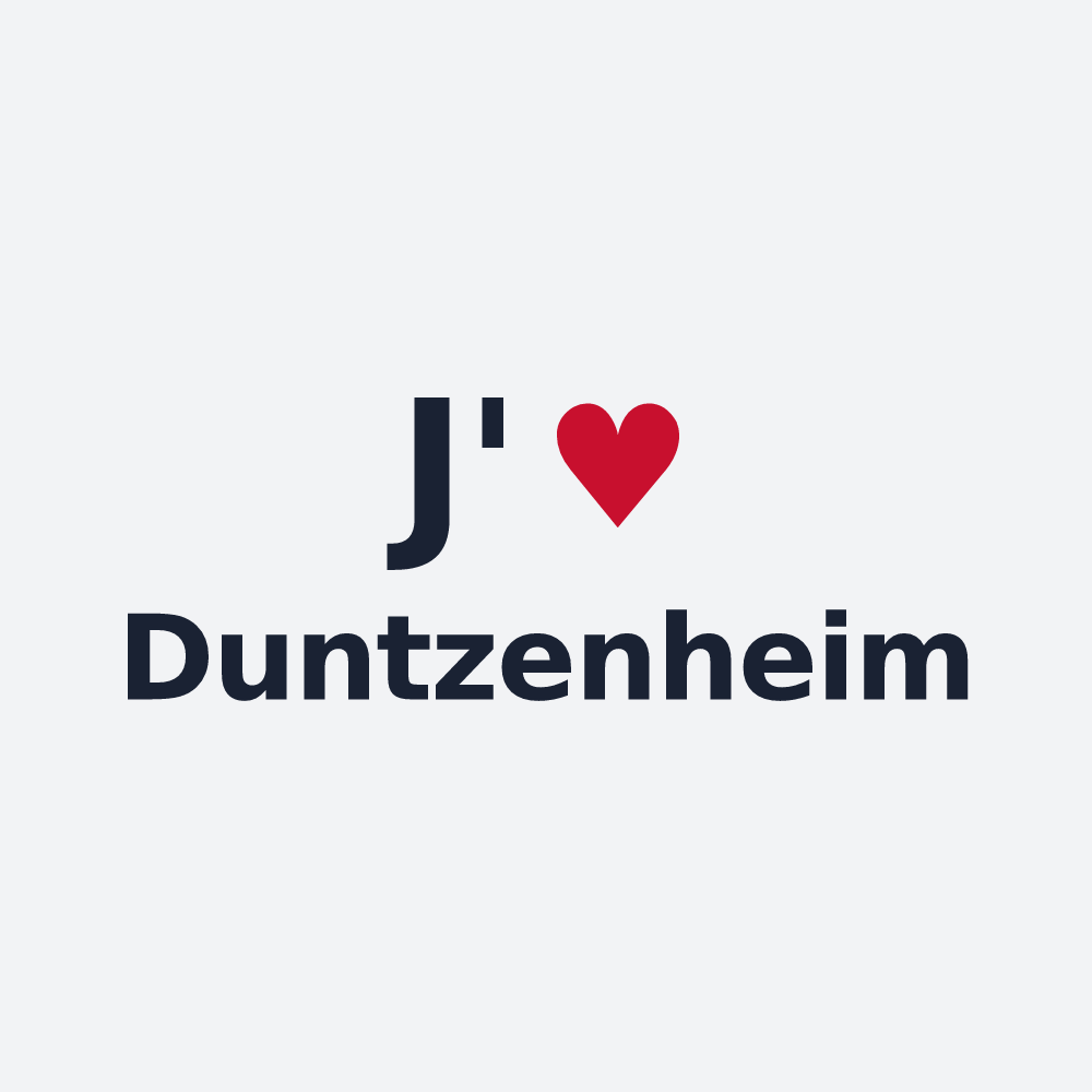 Poster personnalisé Duntzenheim — design J'aime Duntzenheim