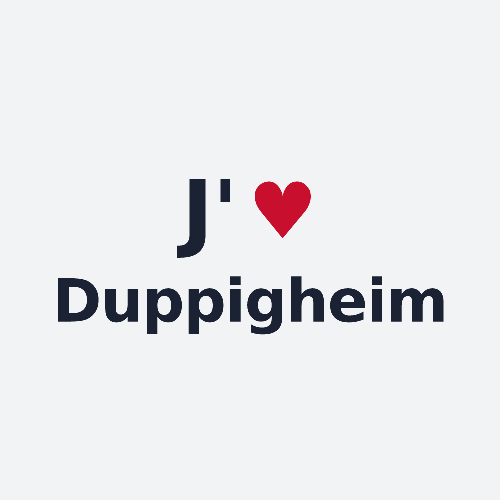 Poster personnalisé Duppigheim — design J'aime Duppigheim