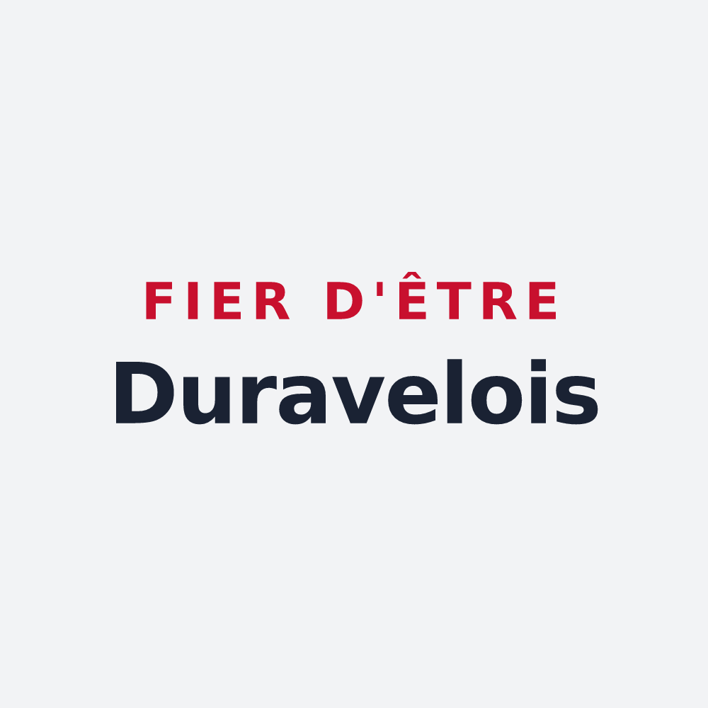 Poster « Fier d'être Duravelois » — design pour Duravel