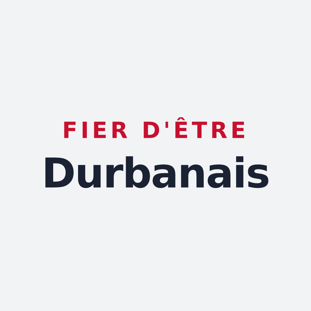 Poster « Fier d'être Durbanais » — design pour Durban-sur-Arize