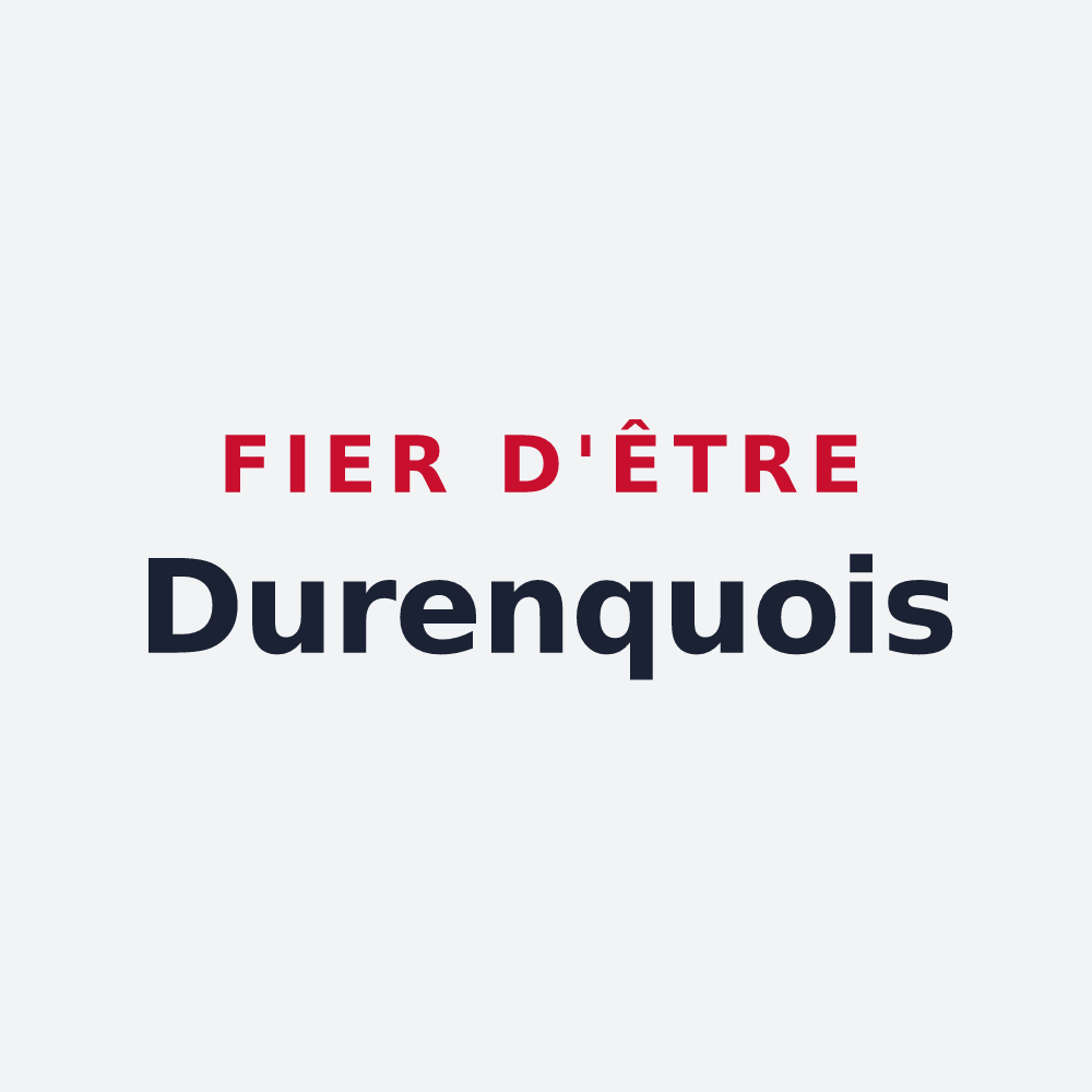 Poster « Fier d'être Durenquois » — design pour Durenque