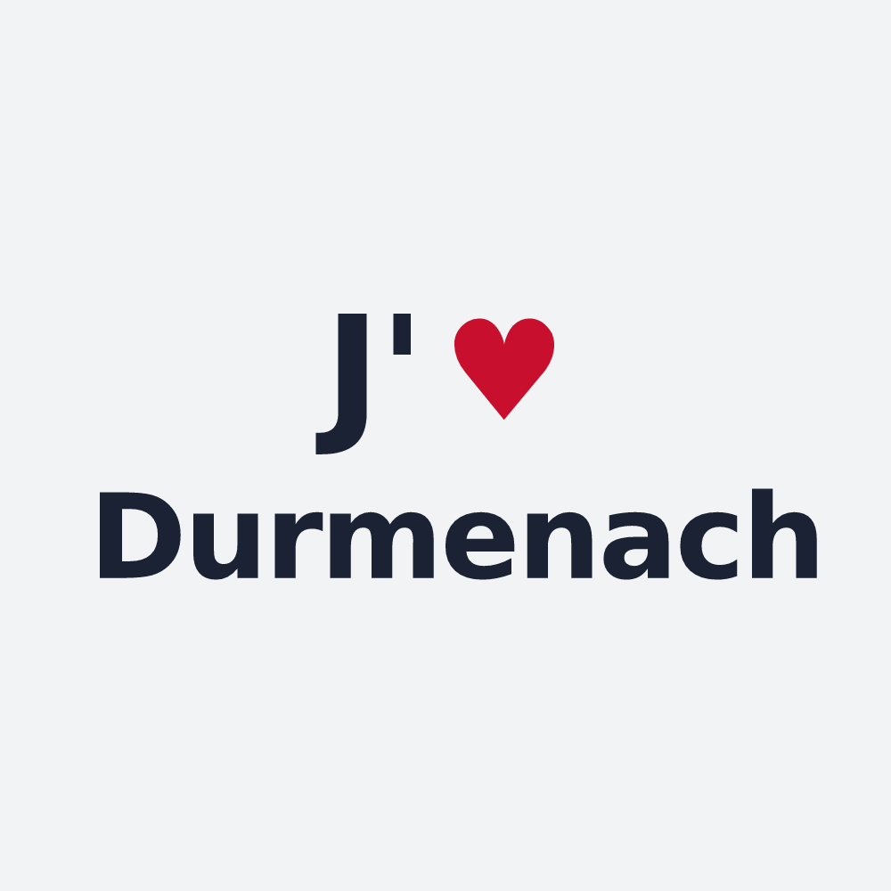 Poster personnalisé Durmenach — design J'aime Durmenach