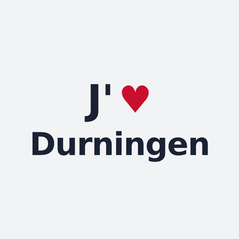 Poster personnalisé Durningen — design J'aime Durningen