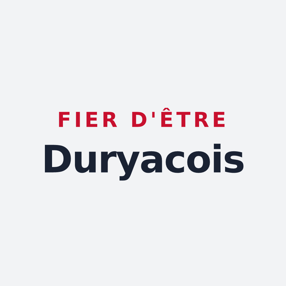 Poster « Fier d'être Duryacois » — design pour Dury