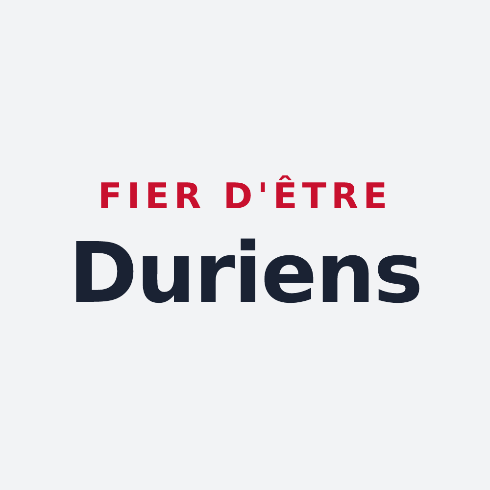 Poster « Fier d'être Duriens » — design pour Dury