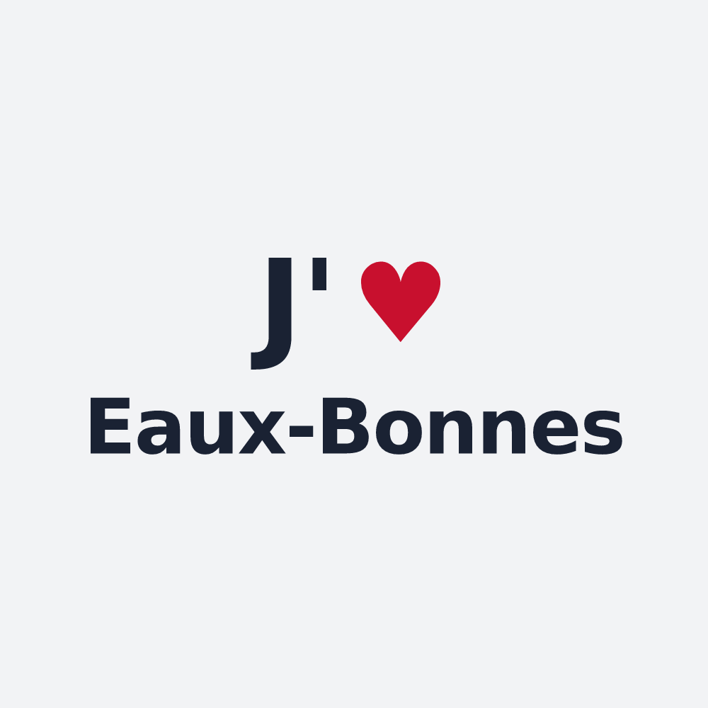 Poster personnalisé Eaux-Bonnes — design J'aime Eaux-Bonnes