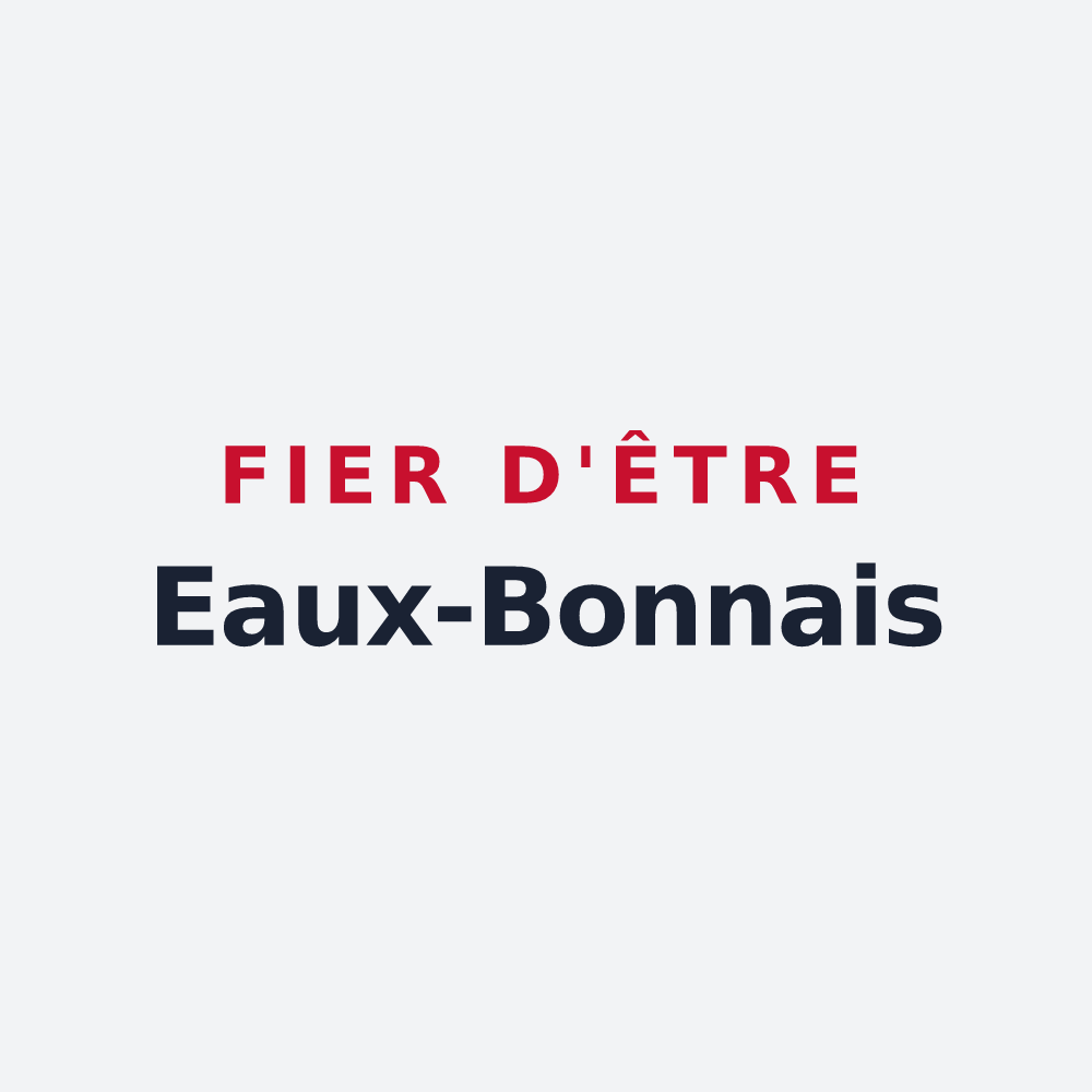 Poster « Fier d'être Eaux-Bonnais » — design pour Eaux-Bonnes