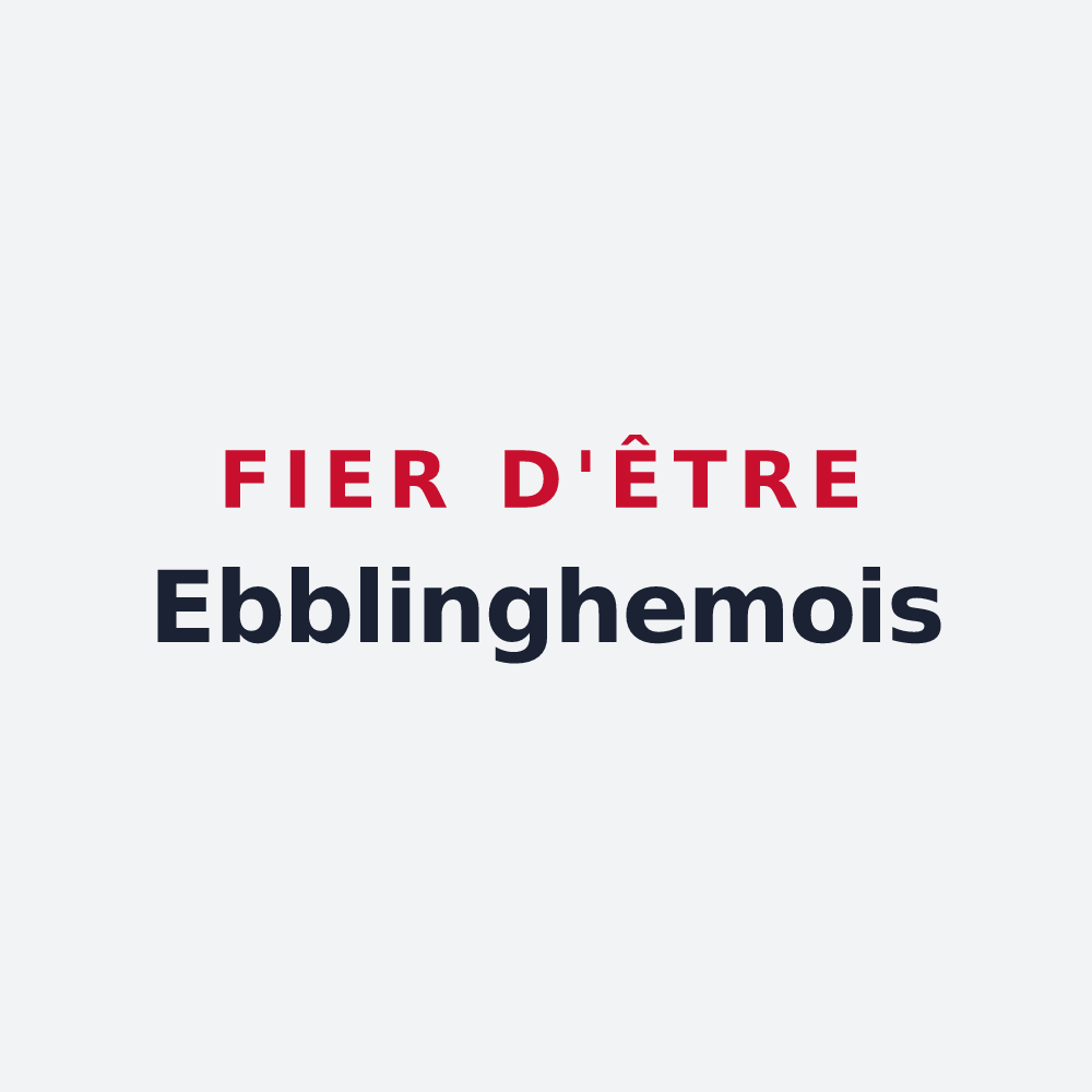 Poster « Fier d'être Ebblinghemois » — design pour Ebblinghem