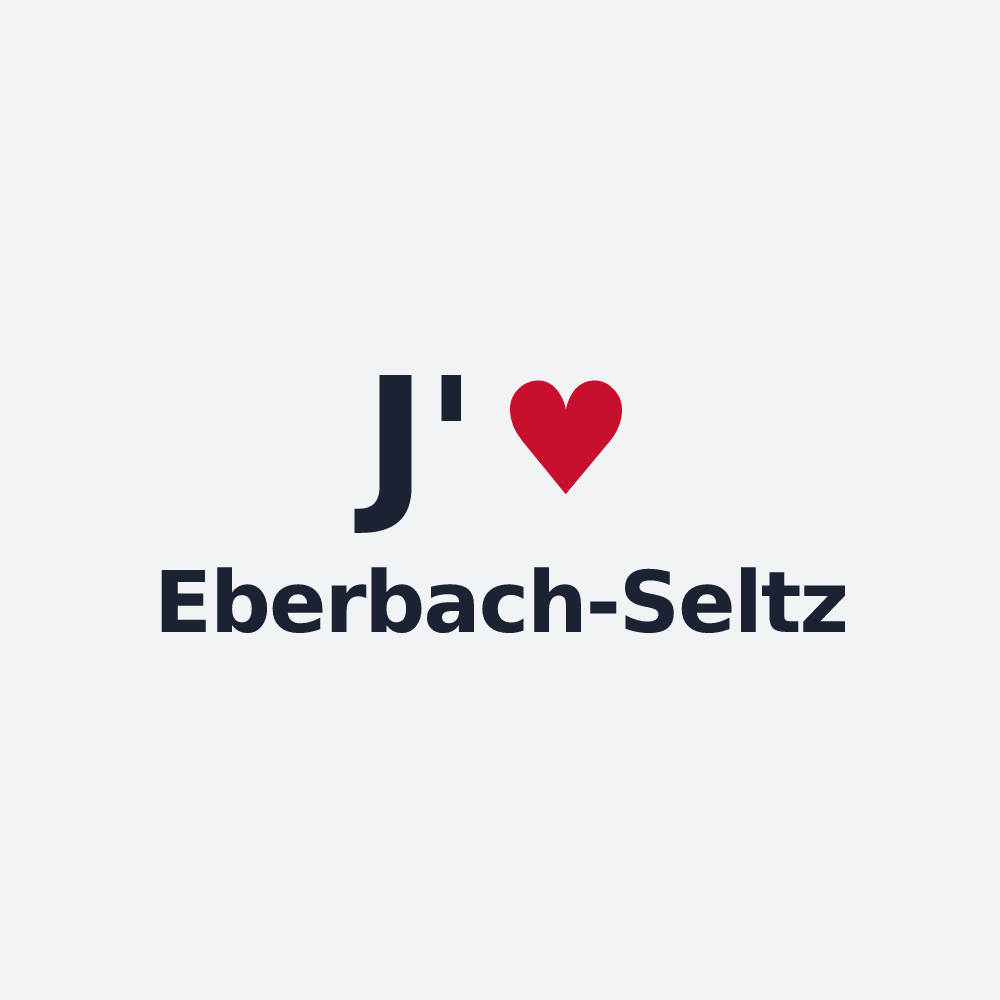 Poster personnalisé Eberbach-Seltz — design J'aime Eberbach-Seltz