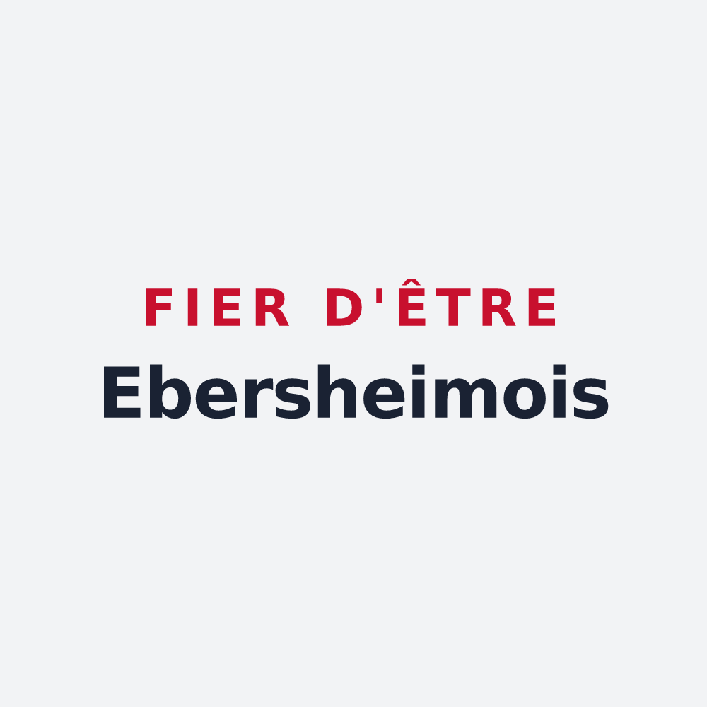 Poster « Fier d'être Ebersheimois » — design pour Ebersheim