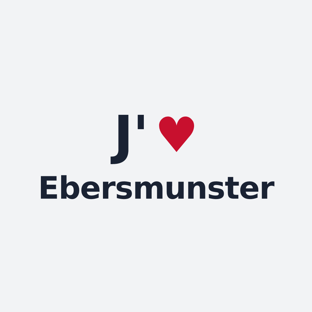 Poster personnalisé Ebersmunster — design J'aime Ebersmunster