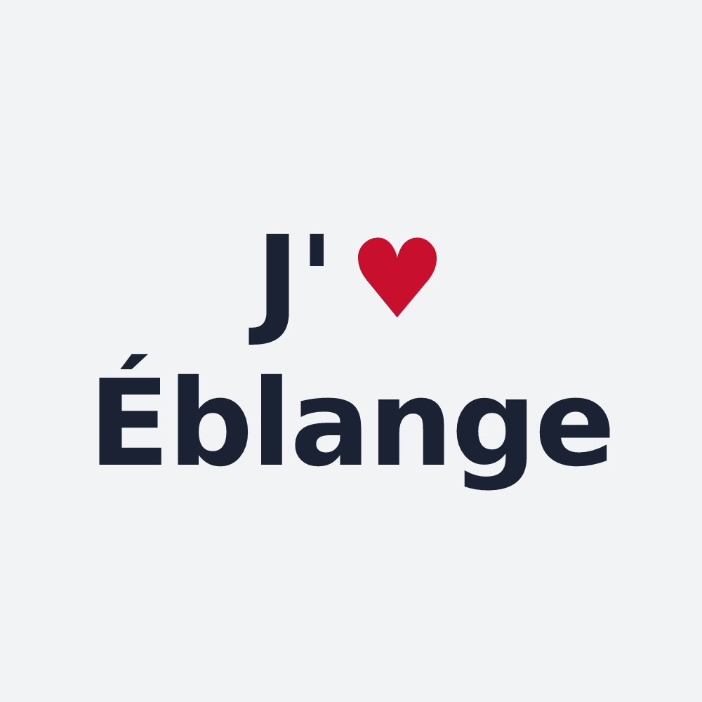Poster personnalisé Éblange — design J'aime Éblange