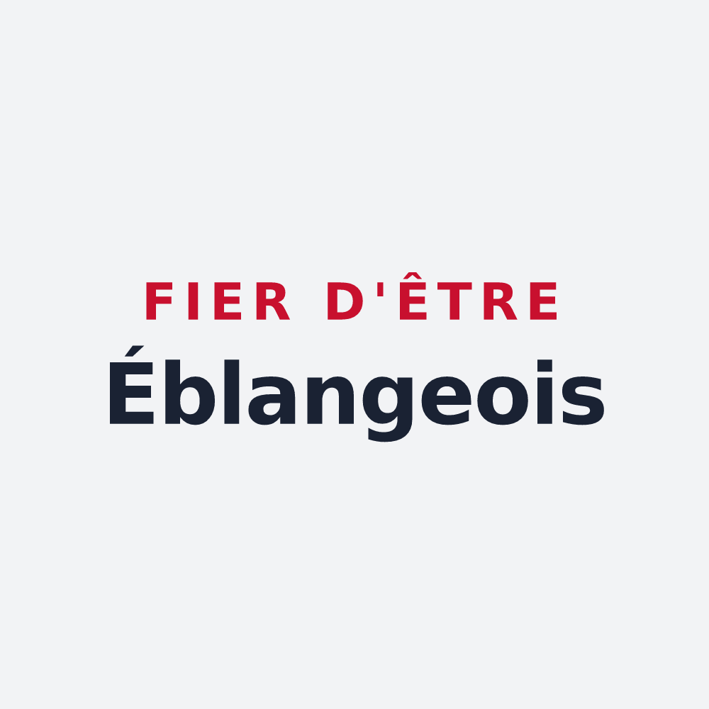 Poster « Fier d'être Éblangeois » — design pour Éblange