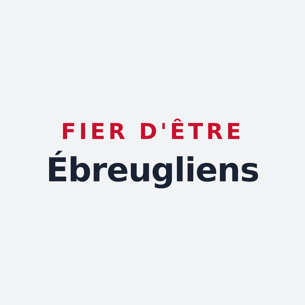 Poster « Fier d'être Ébreugliens » — design pour Ébreuil