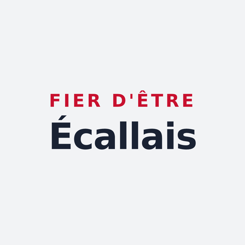Poster « Fier d'être Écallais » — design pour Écalles-Alix