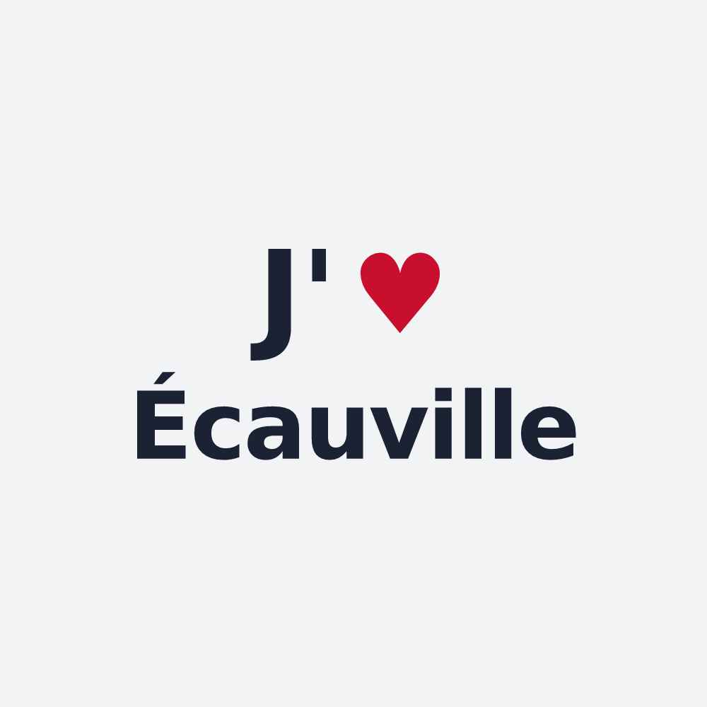 Poster personnalisé Écauville — design J'aime Écauville