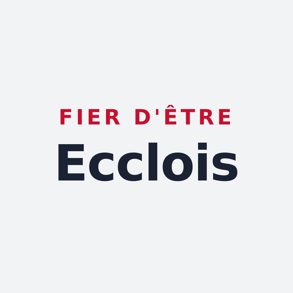 Poster « Fier d'être Ecclois » — design pour Eccles