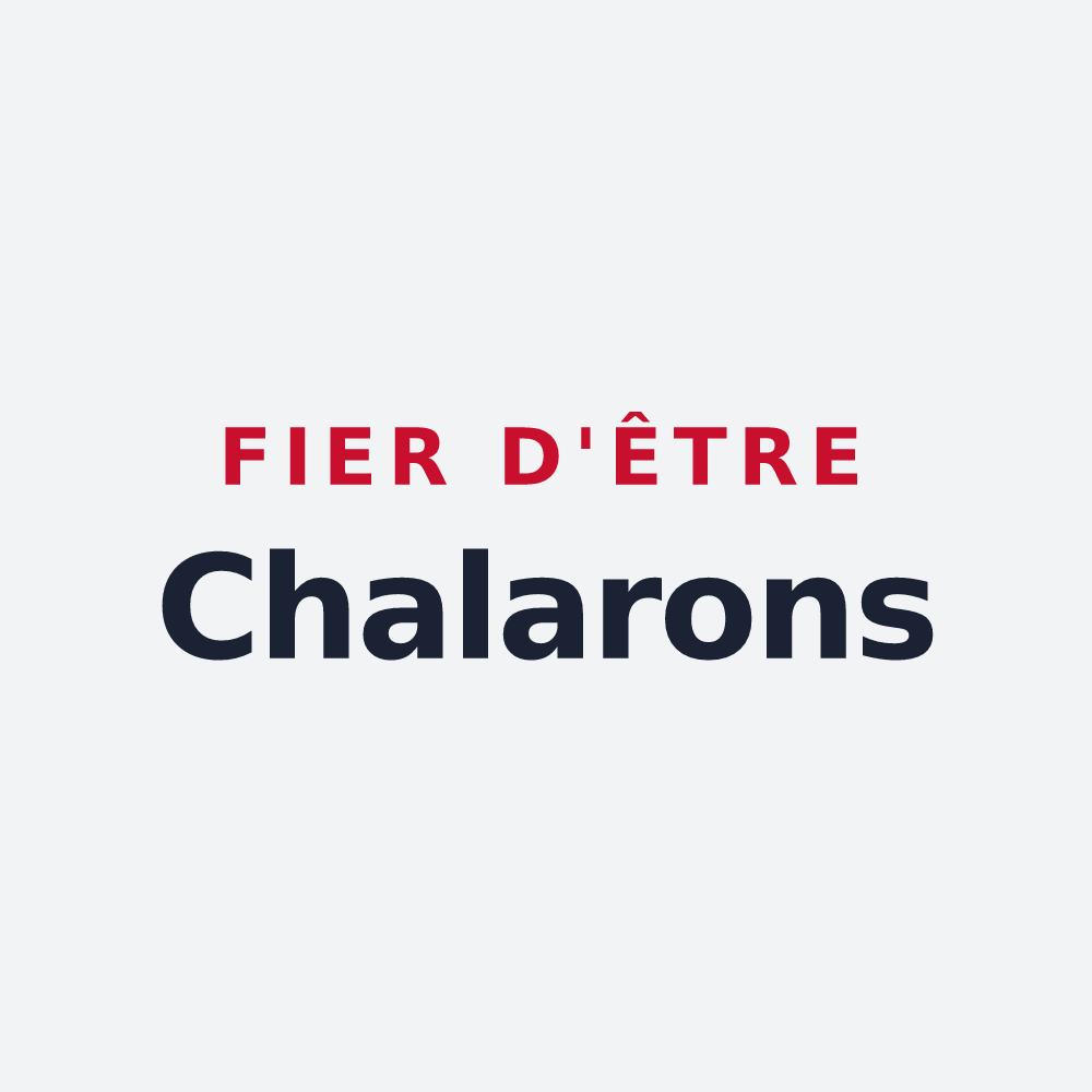 Poster « Fier d'être Chalarons » — design pour Échalas
