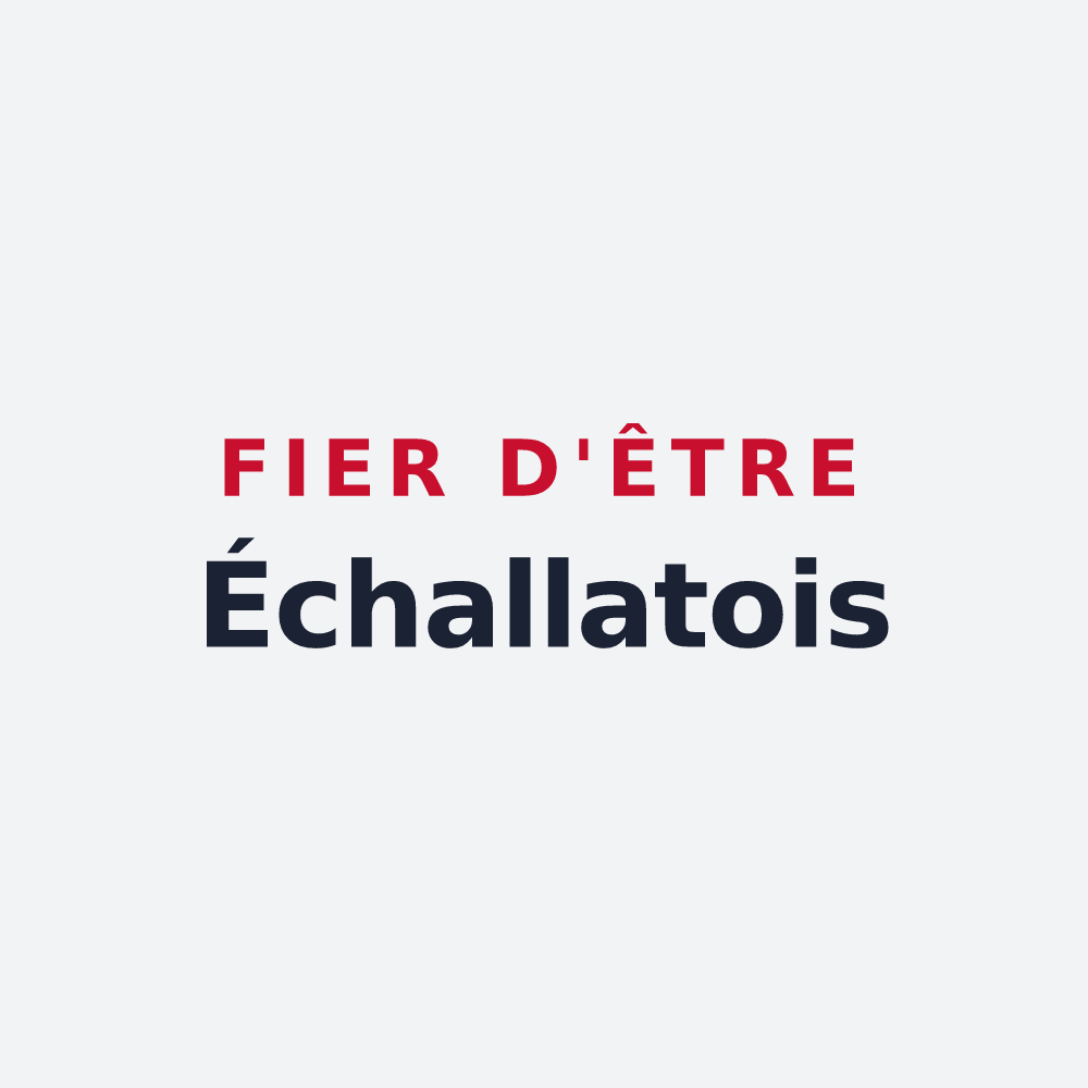 Poster « Fier d'être Échallatois » — design pour Échallat