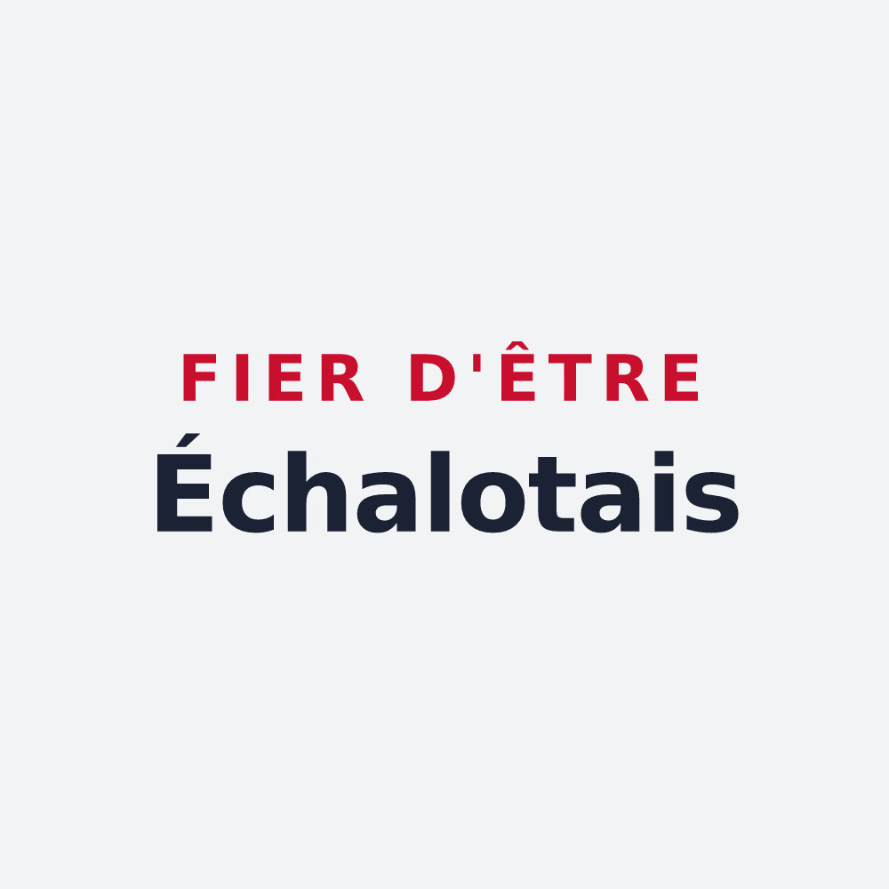 Poster « Fier d'être Échalotais » — design pour Échalot